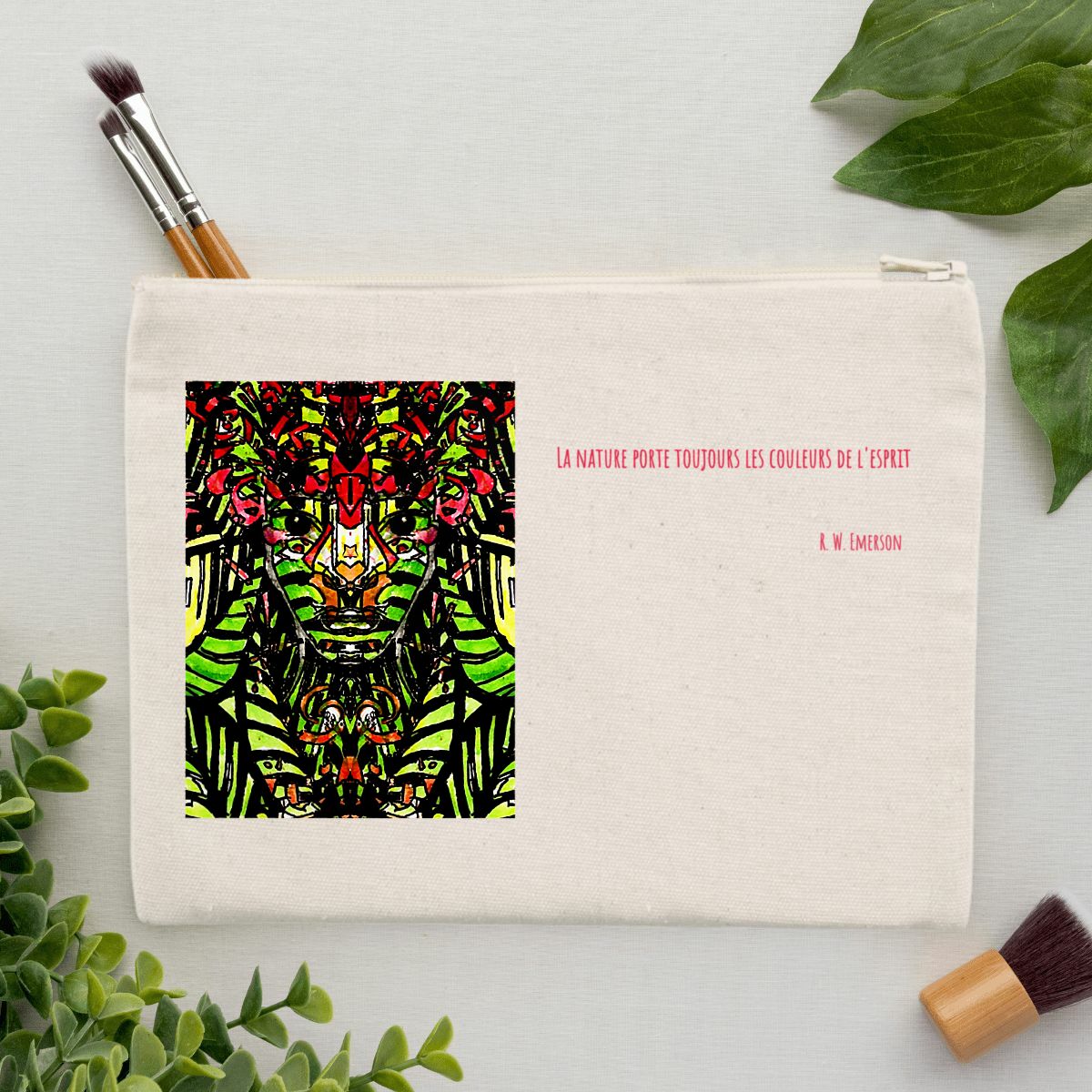 Image front Les couleurs de l’esprit : pochette coton recyclé