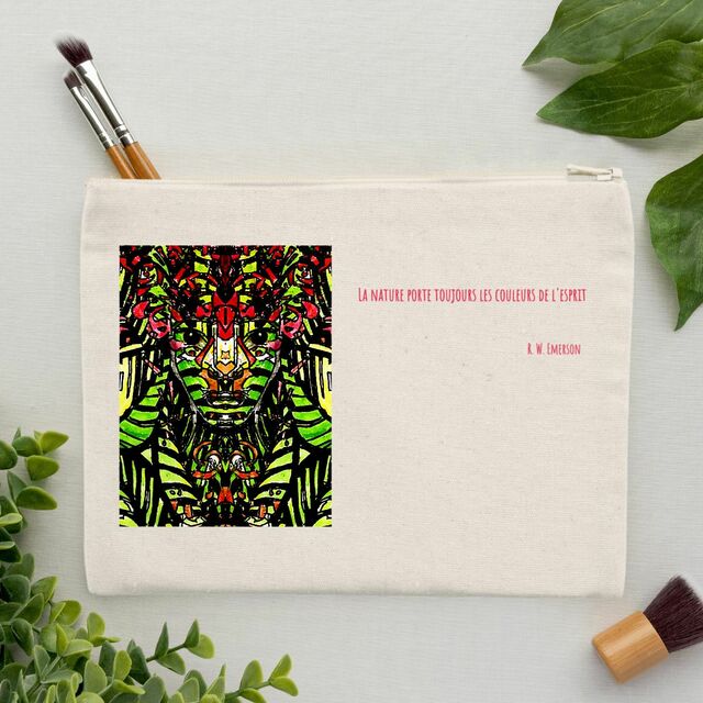 Image front Les couleurs de l’esprit : pochette coton recyclé