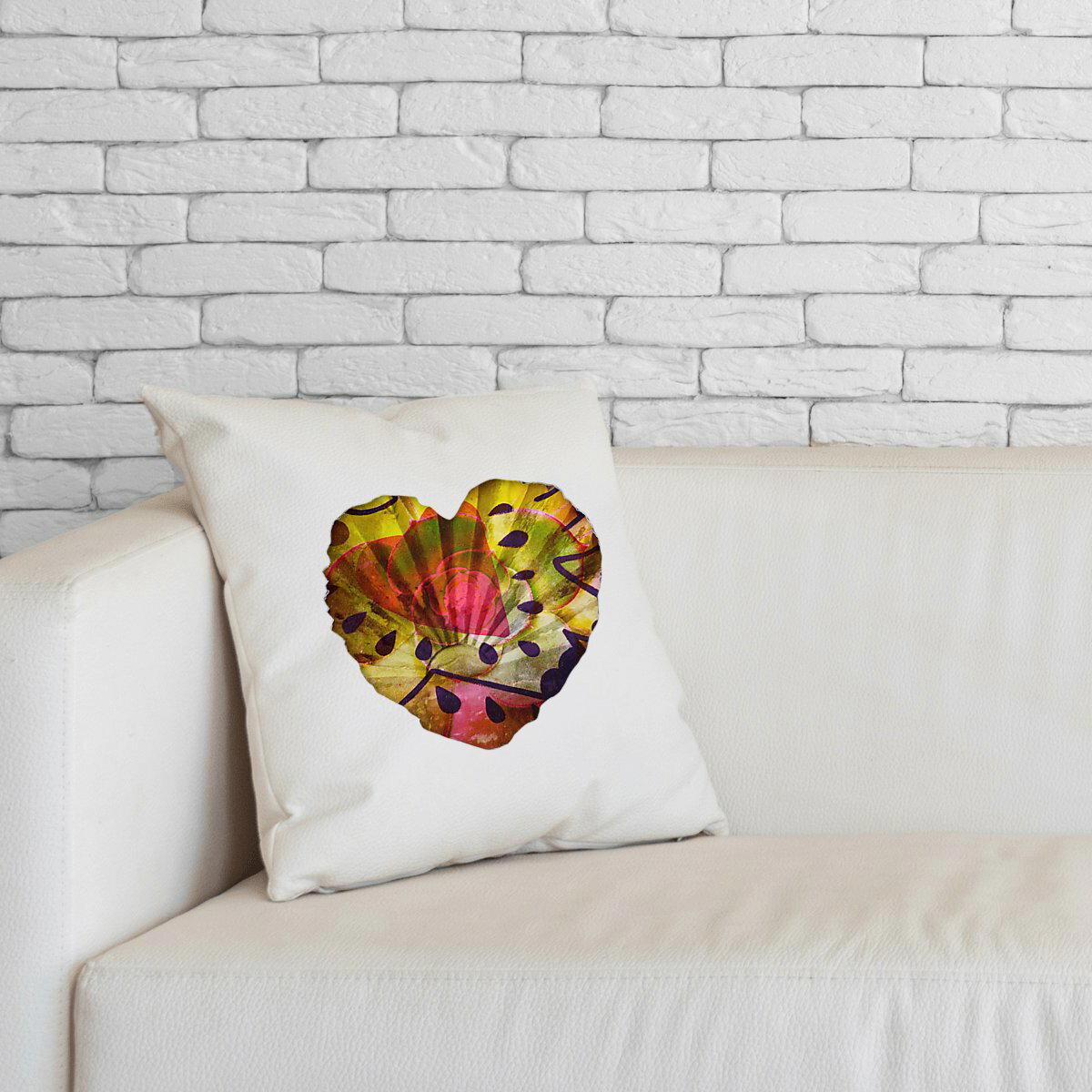 Image front Aimez l’amour qui rêve, coussin commerce équitable 