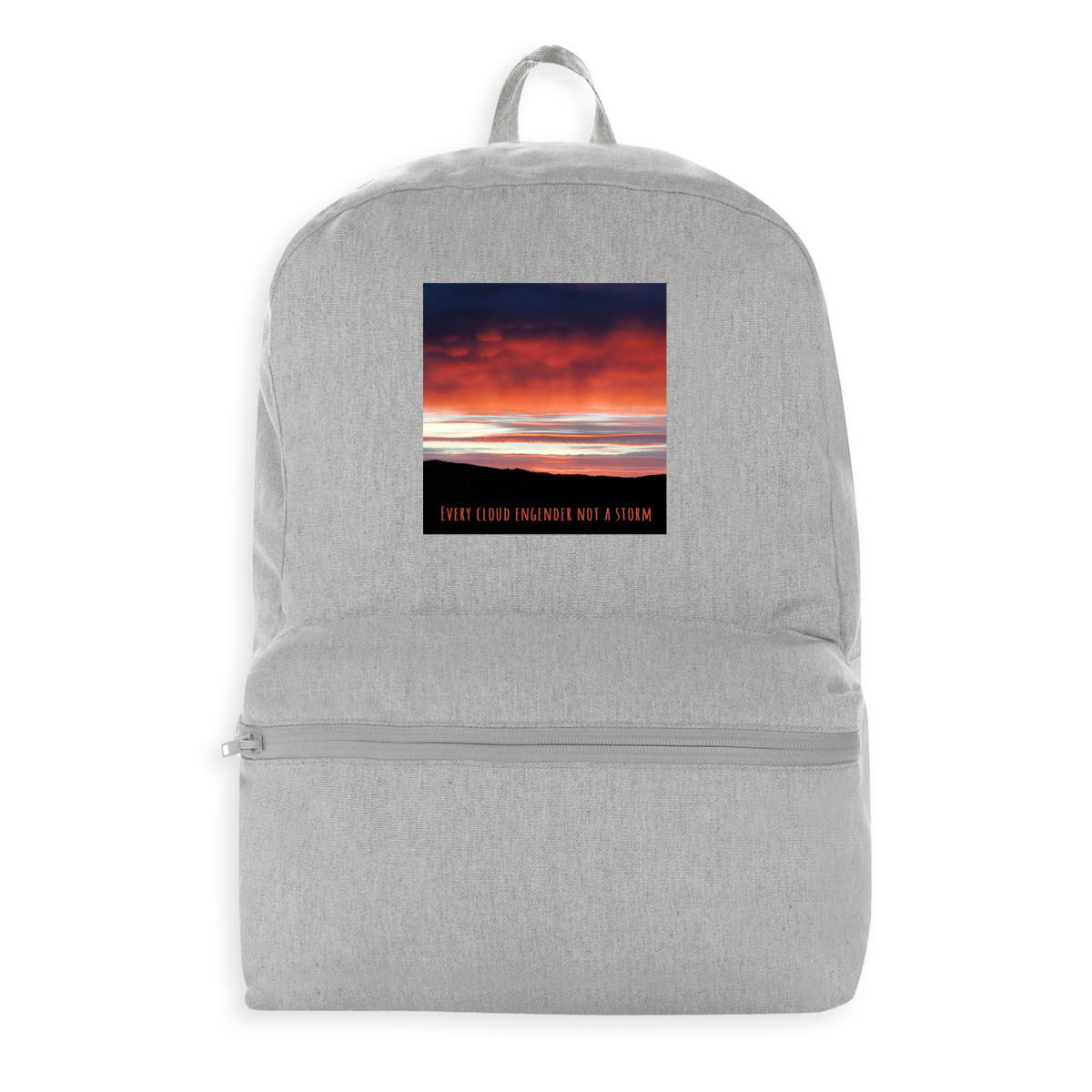 Image front Evelyne cloud… : sac à dos coton et polyester recyclés 