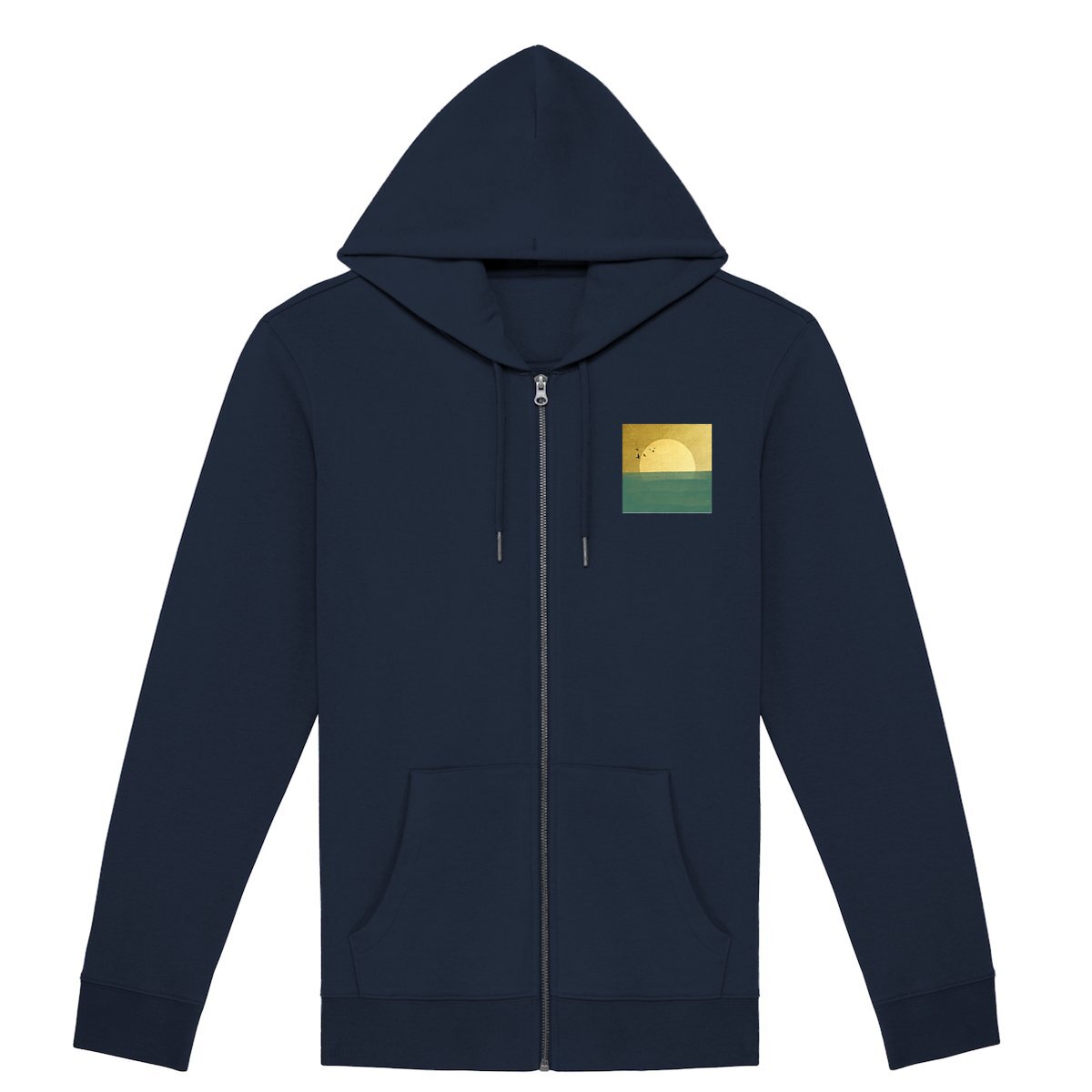 Image front l'éternité... : sweet épais zippé 85% coton bio, 15% polyester recyclé