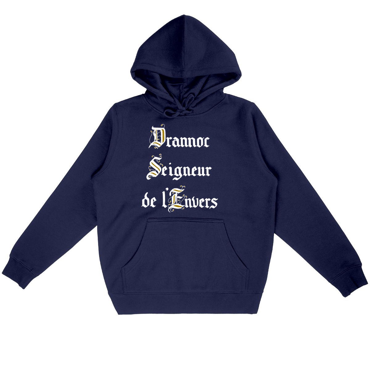 Sweat à capuche Homme / Hoodie Drannoc - Humour décalé - Coton premium  - Image