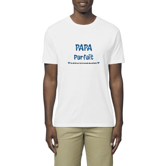 Image front T-shirt homme papa parfait