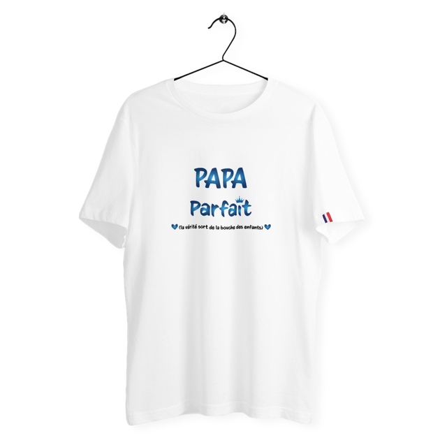 Image back T-shirt homme papa parfait France édition