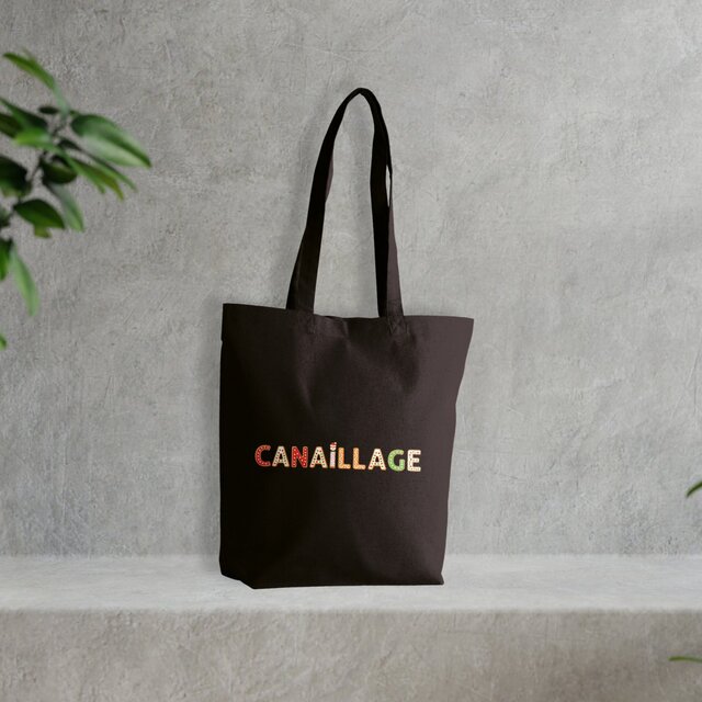 Image front Sac coton canaillage Noël
