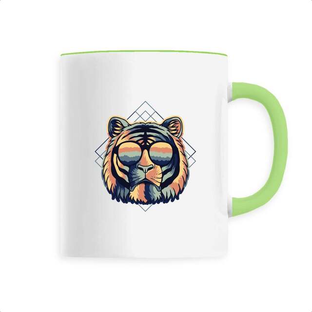 Image back Mug céramique tigre miami