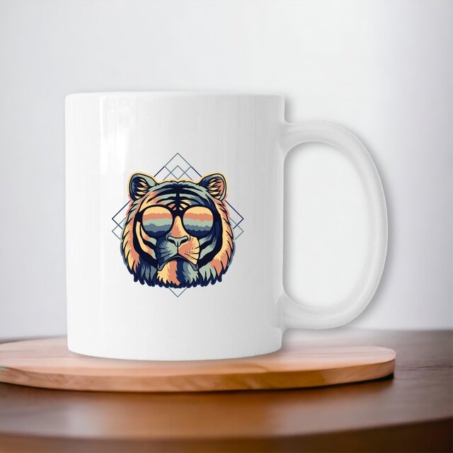 Image front Mug céramique tigre miami