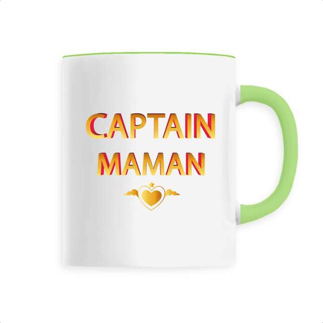 Image back Mug céramique captain maman