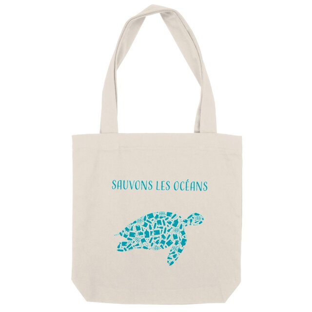 Image back Sac coton sauvons les océans tortue