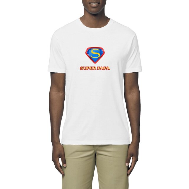Image front T-shirt homme super papa