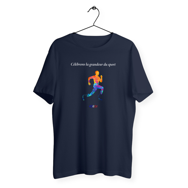 Image back T-shirt homme athlétisme handisport
