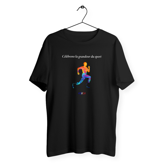 Image front T-shirt homme athlétisme handisport