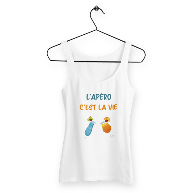 Image back Débardeur femme l'apéro c'est la vie
