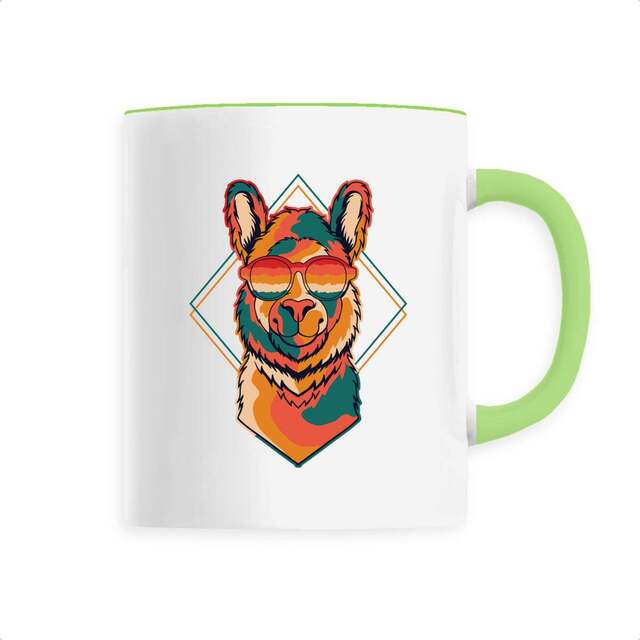 Image back Mug céramique lama miami