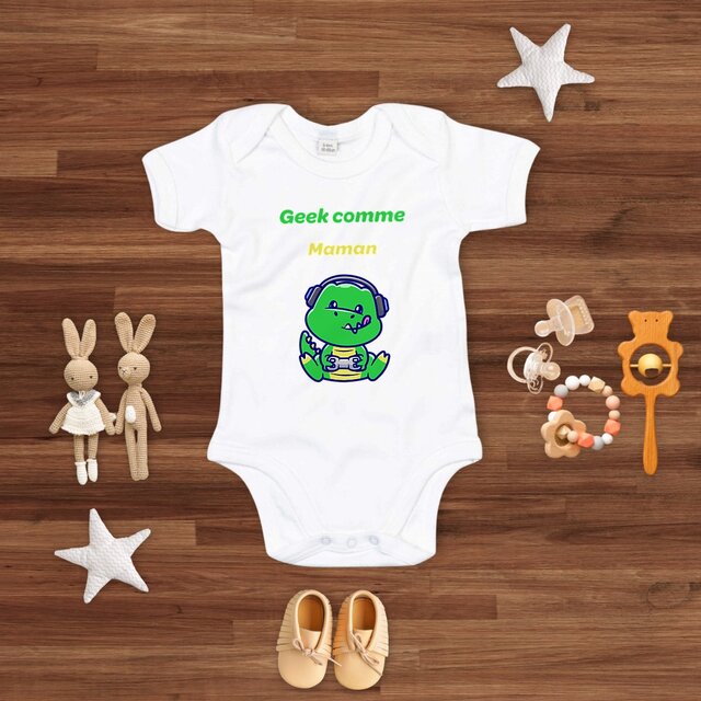 Image front Body geek comme maman crocodile