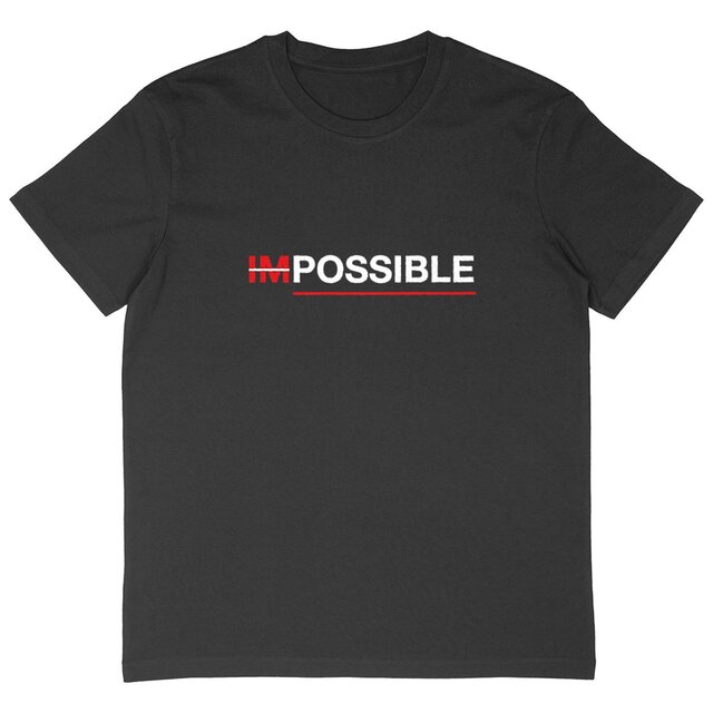 Image back T-shirt homme oversize "possible"