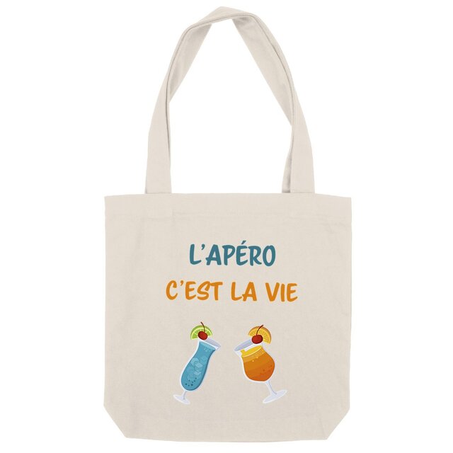 Image back Sac coton l'apéro c'est la vie