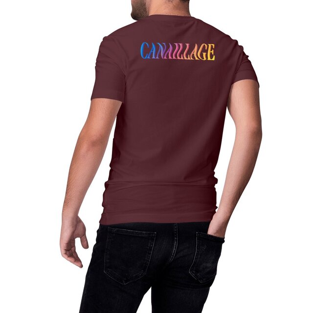 Image front T-shirt homme canaillage color