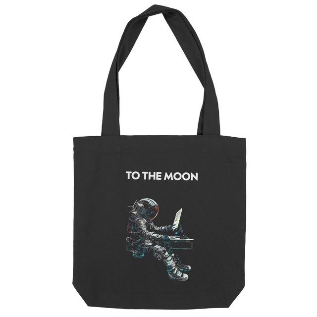 Image back Sac coton to the moon