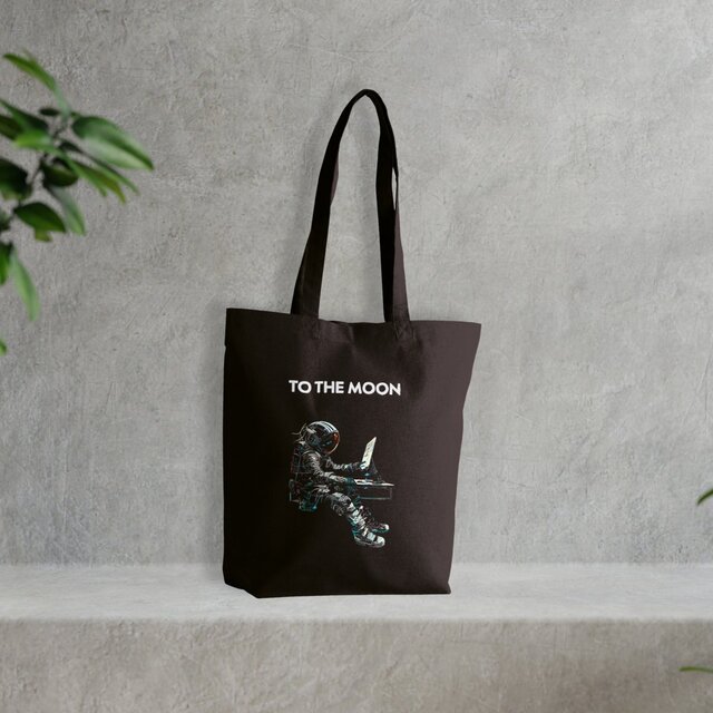 Image front Sac coton to the moon