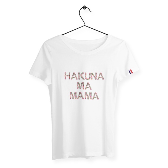Image back T-shirt femme hakuna ma mama France édition