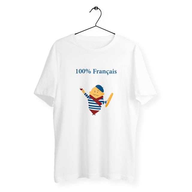 Image back T-shirt homme 100% français