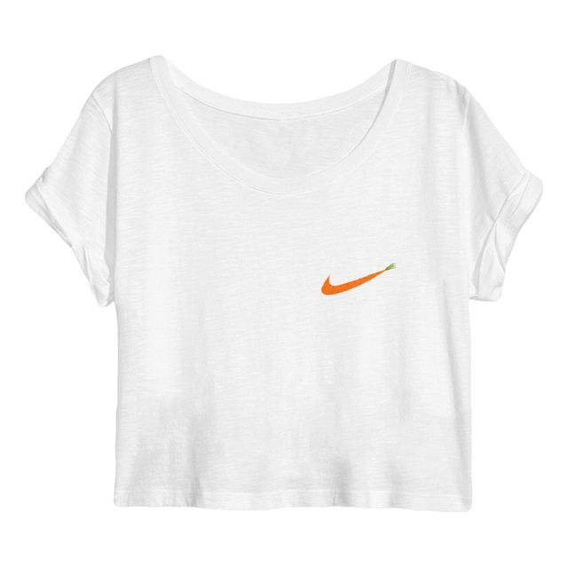 Image back Crop top logo carotte