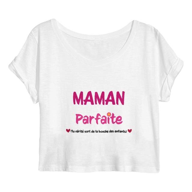 Image back Crop top maman parfaite