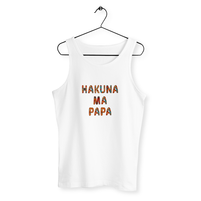 Image back Débardeur homme hakuna ma papa