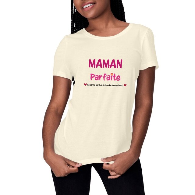 Image front T-shirt femme maman parfaite