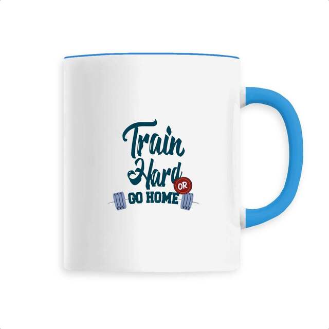 Image back Mug céramique train hard or go home