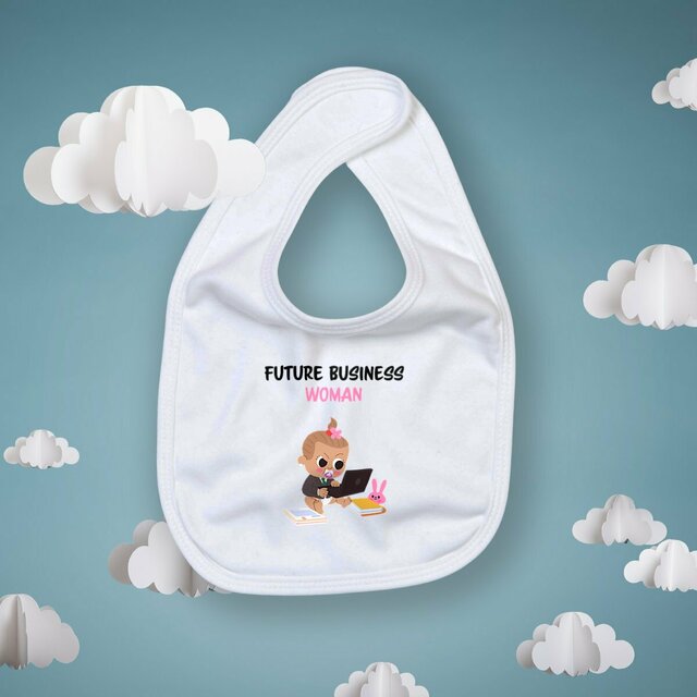 Image front Bavoir future business woman