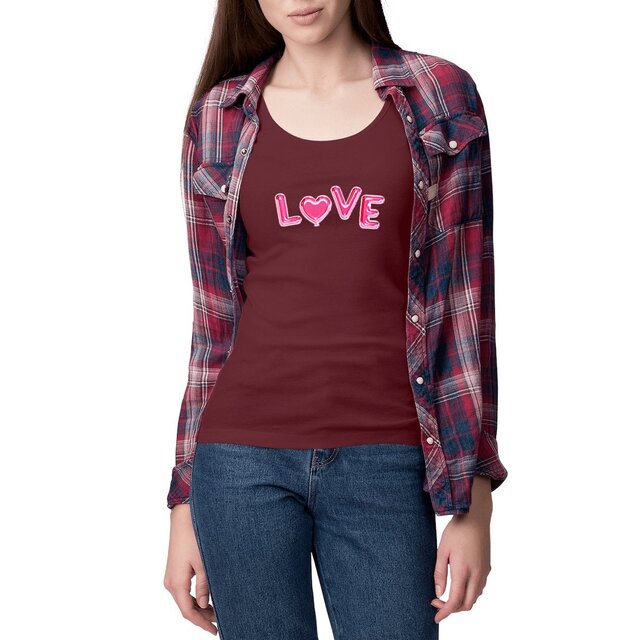 Image front Débardeur femme love