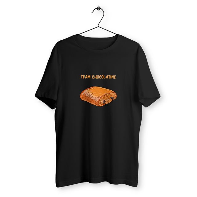 Image back T-shirt homme team chocolatine