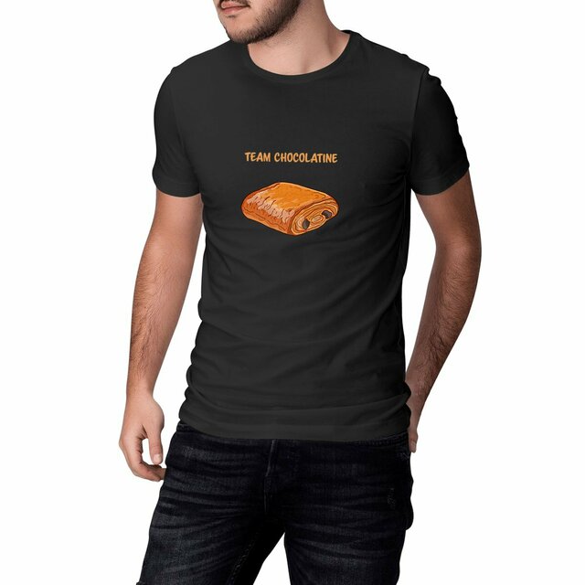 Image front T-shirt homme team chocolatine