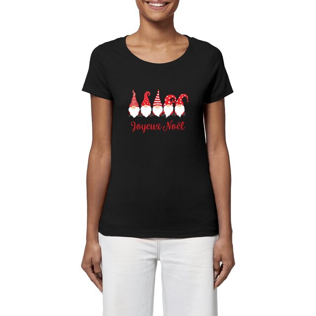 Image front T-shirt femme Joyeux Noël