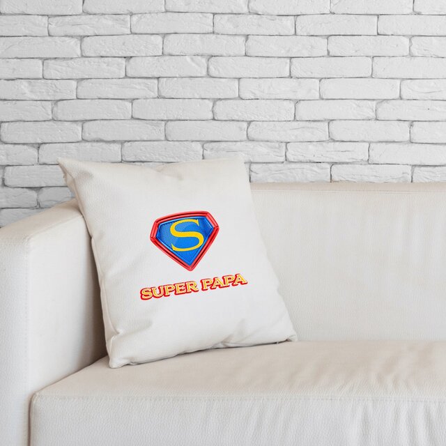 Image front Coussin super papa