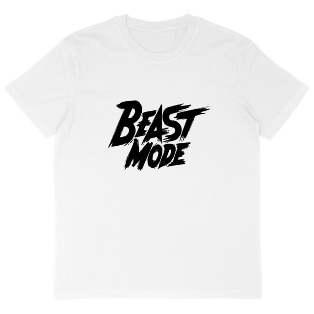 Image back T-shirt homme oversize beast mode