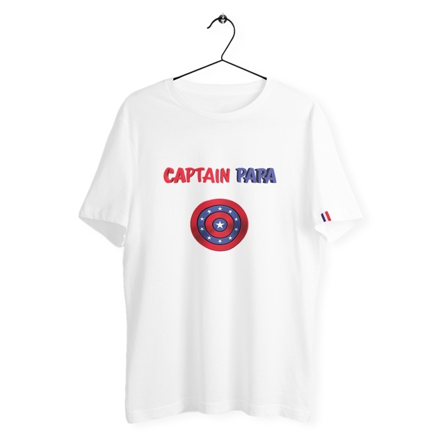 Image back T-shirt homme captain papa France édition