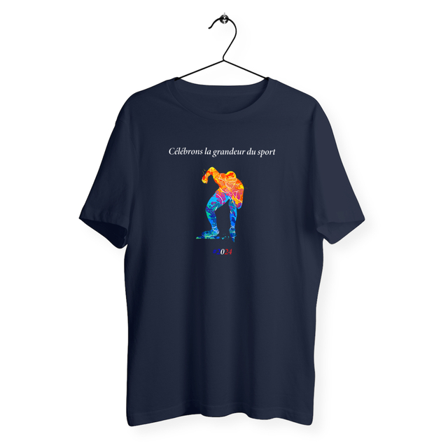 Image back T-shirt homme patinage