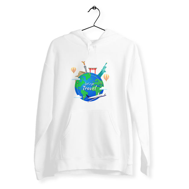 Image front Sweat unisexe let's go travel