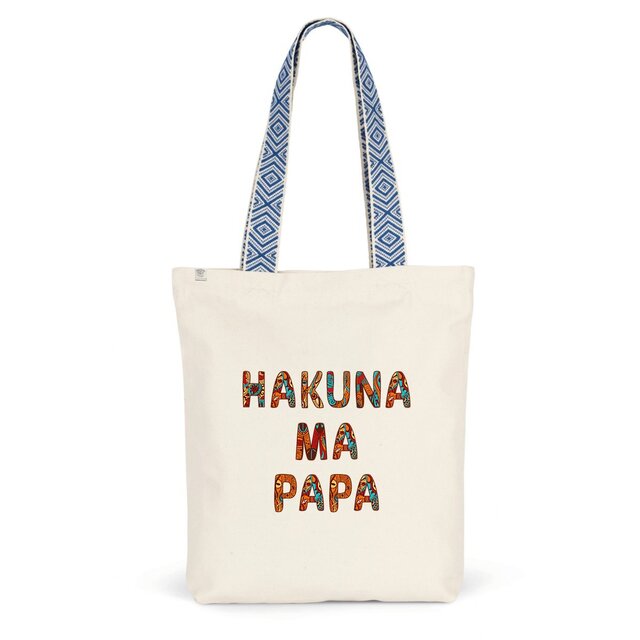 Image back Sac coton ethnique hakuna ma papa