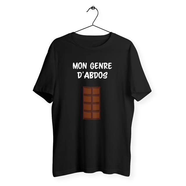 Image back T-shirt homme mon genre d'abdos