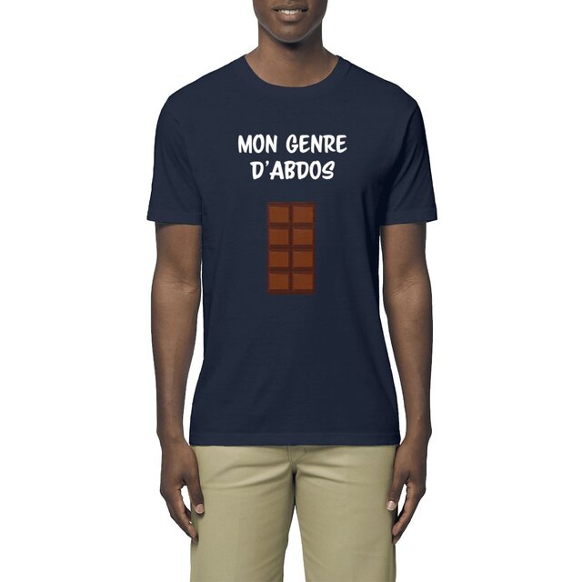 Image front T-shirt homme mon genre d'abdos