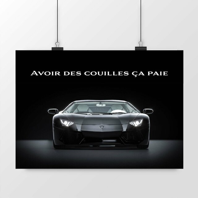 Image front Poster Avoir des couilles ça paie