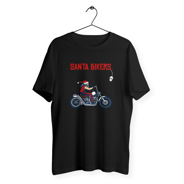 Image front T-shirt homme santa bikers