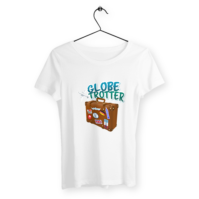 Image back T-shirt femme globe trotter