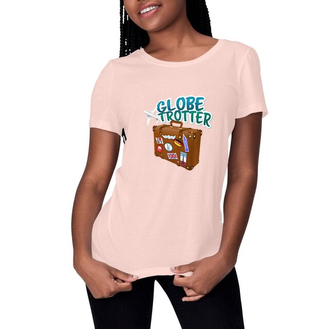 Image front T-shirt femme globe trotter