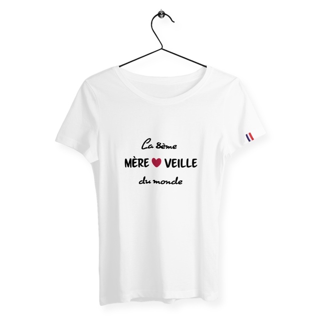 Image back T-shirt femme 8ème mereveille du monde France édition