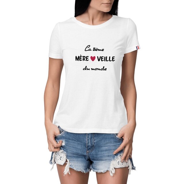 Image front T-shirt femme 8ème mereveille du monde France édition